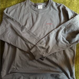 Gray Crew Neck Men's Sweatshirt
